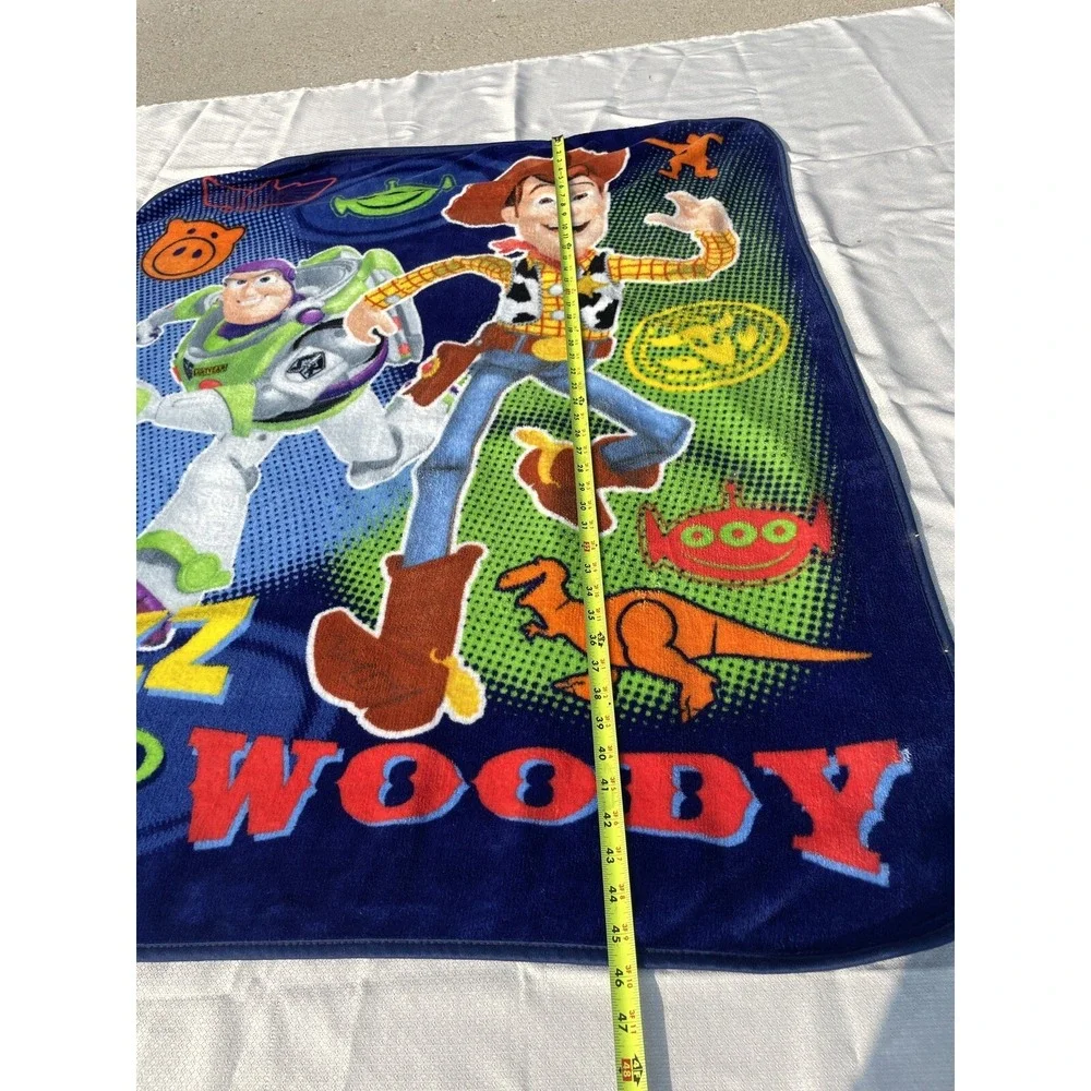 Vintage Toy Story Woody & Buzz Lightyear Throw Fleece Blanket 39